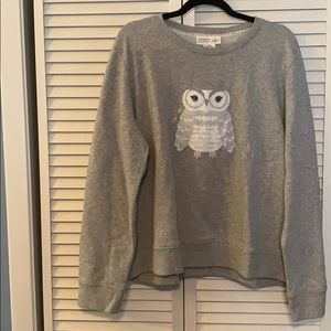 Kate Spade Owl Gray Sweatshirt